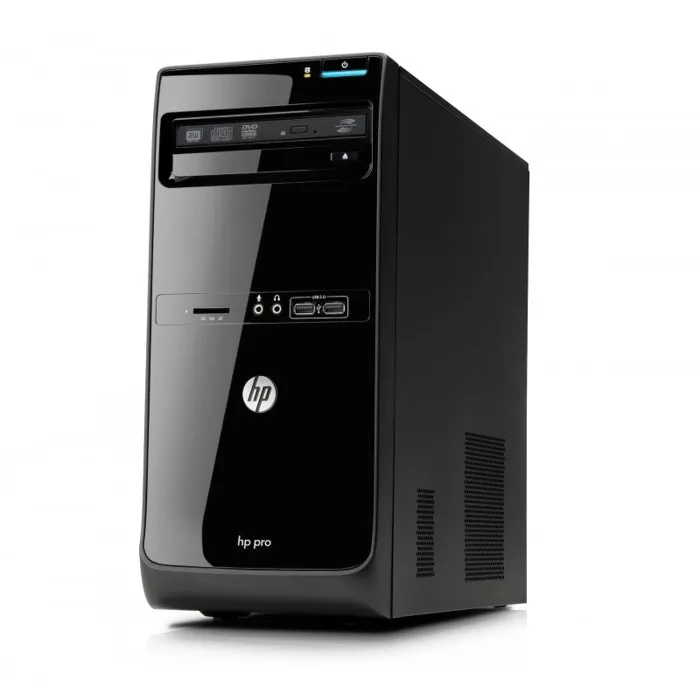 Υπολογιστής HP Pro desktop με CD/DVD, USB, Wi-Fi και προηγμένη σχεδίαση.