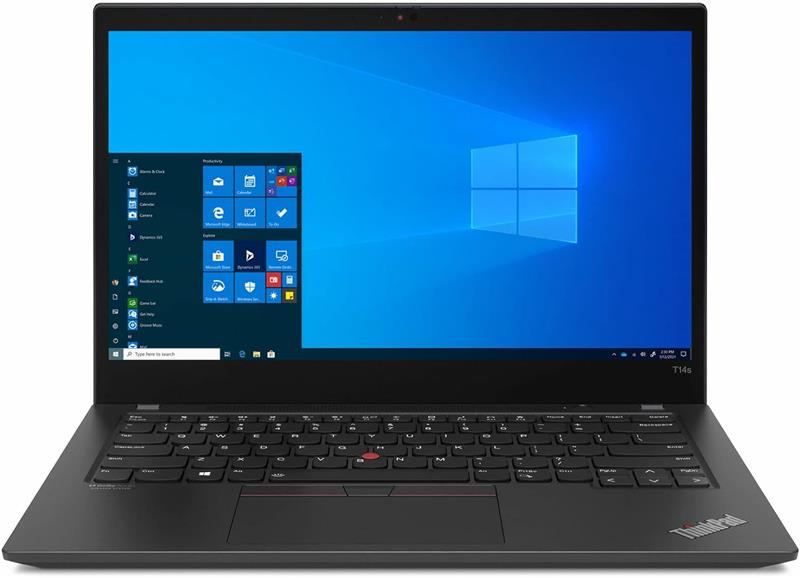 Intel Laptop Lenovo ThinkPad T14s, Windows 10, 14" FHD, i5, 8GB RAM, 256GB SSD, για εργασία και σπουδές.