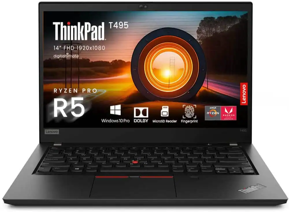 Εκπληκτικό Lenovo ThinkPad T495 με οθόνη 14" FHD και ισχυρό επεξεργαστή Ryzen Pro R5.