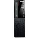 Υπολογιστής Lenovo desktop ενεργός με προηγμένους επεξεργαστές και θύρες USB.