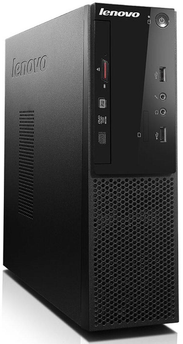 Υπολογιστής Lenovo desktop με DVD και USB, ιδανικός για εργασία και ψυχαγωγία.