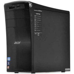 Άλογο: Υπολογιστής επιτραπέζιος Acer με γκρι και μαύρο σχέδιο, έτοιμος για επισκευές και αναβαθμίσεις.
