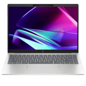 Φιλικός προς το SEO ALT: Φορητός υπολογιστής HP με οθόνη υψηλής ανάλυσης και πληκτρολόγιο, έτοιμος για εργασία και ψυχαγωγία.