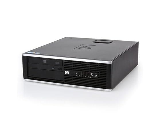 Υπολογιστής σε σκούρο γκρι χρώμα με μπροστινό panel και ενδείξεις LED, κατάλληλος για εργασιακούς και οικιακούς σκοπούς.