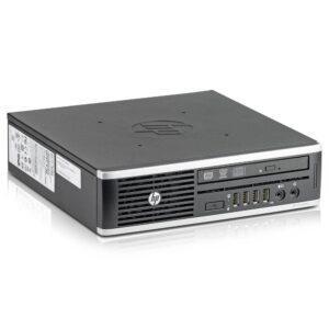 Επιτραπέζιος υπολογιστής HP με DVD και πολλαπλές θύρες USB, έτοιμος για επισκευή και αναβάθμιση.