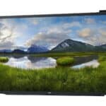 Οθόνη τηλεόρασης Dell με εικόνα φυσικού τοπίου, υψηλή ανάλυση και ποιότητα εικόνας.