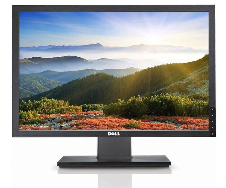 Οθόνη υπολογιστή Dell με λεπτό πλαίσιο και υψηλή ανάλυση, ιδανική για εργασία και ψυχαγωγία.