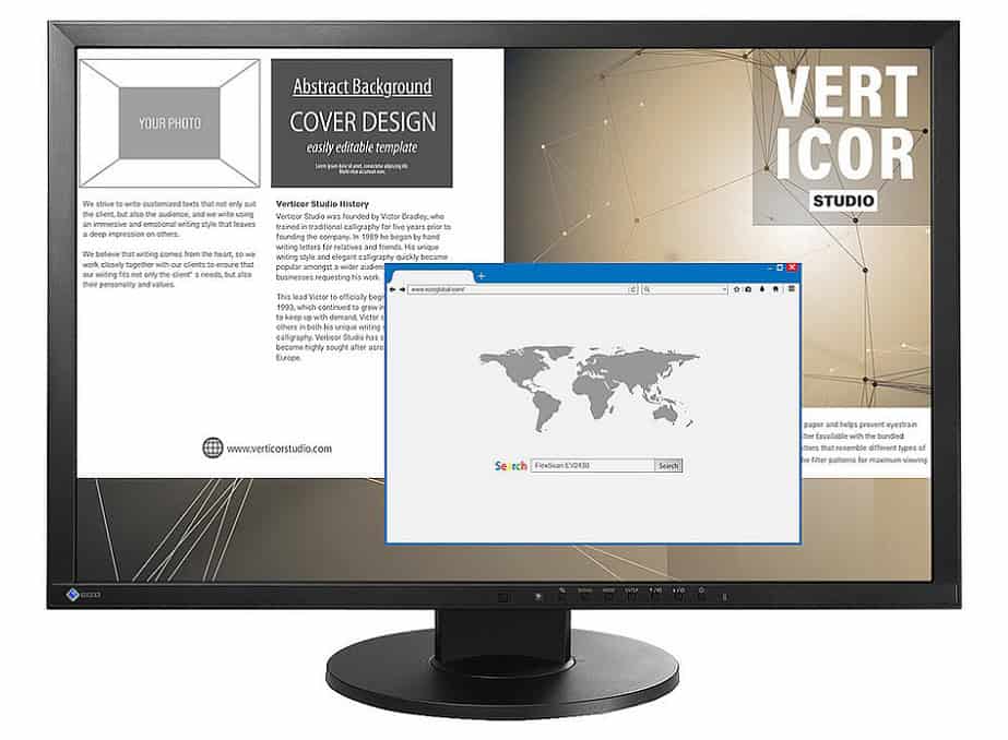 Οθόνη υπολογιστή με έγγραφα και ιστοσελίδα, τεχνολογία και ψηφιακά εργαλεία, επισκευές και αναβαθμίσεις.