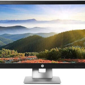 Οθόνη υπολογιστή με όμορφο τοπίο βουνών και ομίχλης.