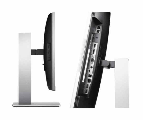 Οθόνη υπολογιστή με θήκη και θύρες USB και HDMI.