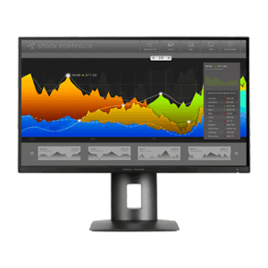 Λεπτομερής γραφική παράσταση χρηματιστηρίου σε οθόνη υπολογιστή.