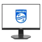 Philips οθόνη υπολογιστή υψηλής ανάλυσης με logo Philips στον οθόνη.