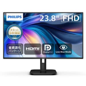Οθόνη Philips 23.8" FHD με HDMI, DisplayPort και Low Blue Mode, πρόσφορη για επαγγελματική και οικιακή χρήση.