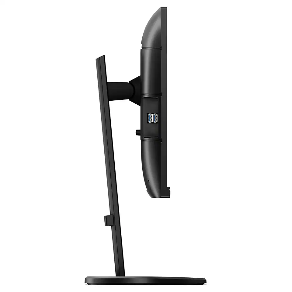 Οθόνη υπολογιστή με θήκη USB και ρυθμιζόμενη βάση, ιδανική για εργασιακούς και gaming χώρους.