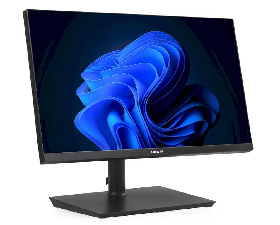 Οθόνη υπολογιστή Samsung 24" με ανάλυση 1920x1080 και άνετη εργονομική βάση.