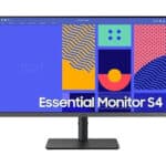 Οθόνη υπολογιστή Essential Monitor S4 με ζωγραφικά σχέδια, ιδανική για δημιουργικότητα και εργασία.