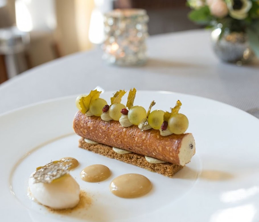 Le Château de Pray : entre patrimoine, excellence et responsabilité plat du restaurant gastronomique du château de pray