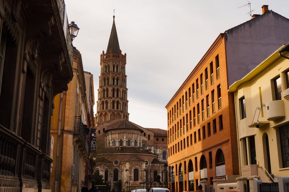 shutterstock 1725444337 cspech toulouse france the bell tower of the basilica of saint sernin a medieval world heritage site and the largest romanesque church in europe