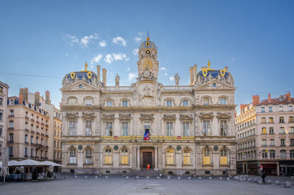 shutterstock 2314195313 ctichr early morning hotel de ville de lyon france