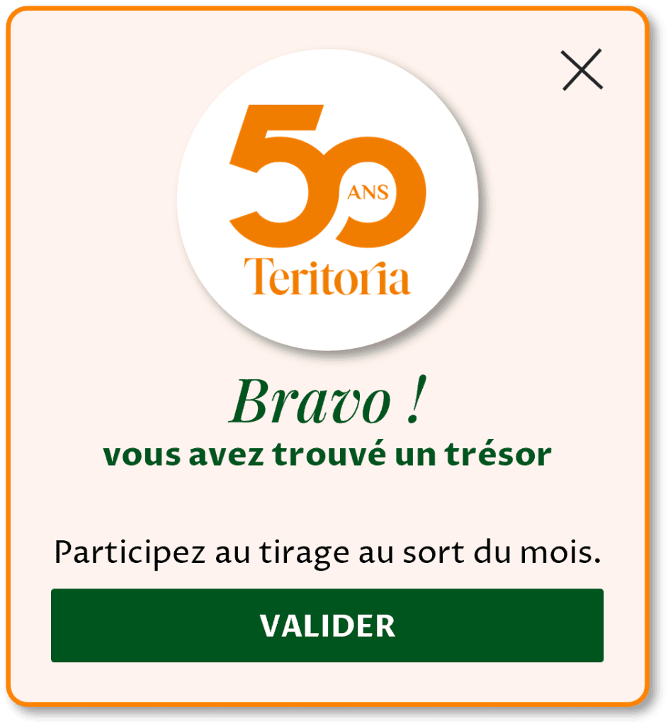 Chasse aux trésors anniversaire Teritoria 50 ans tresor