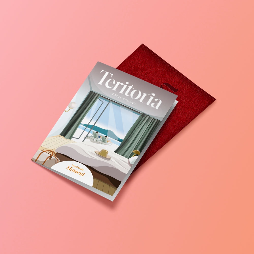 découvrez la nouvelle pochette cadeau éco-responsable teritoria en cuir végétal apple-skin