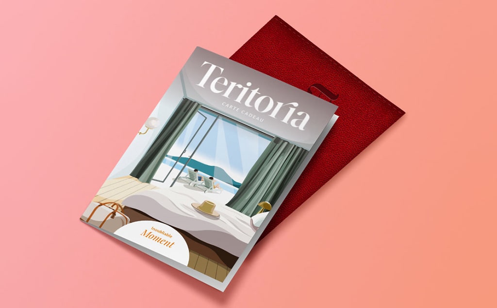 Cartes cadeaux offrez un cadeau dans une pochette éco-conçue
