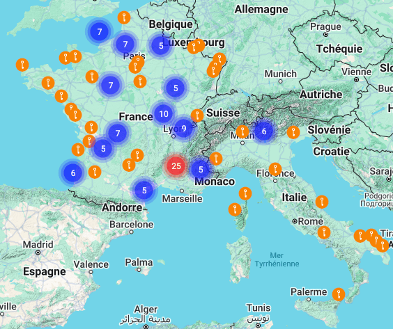 carte des implantations teritoria