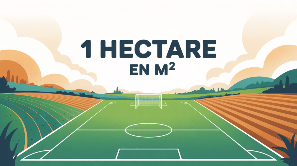 convertir 1 hectare en m2 illustration pédagogique