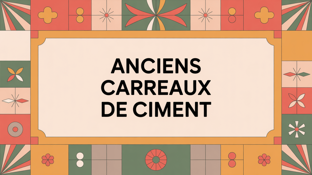 ancien carreaux de ciment décoratif patrimoine intérieur