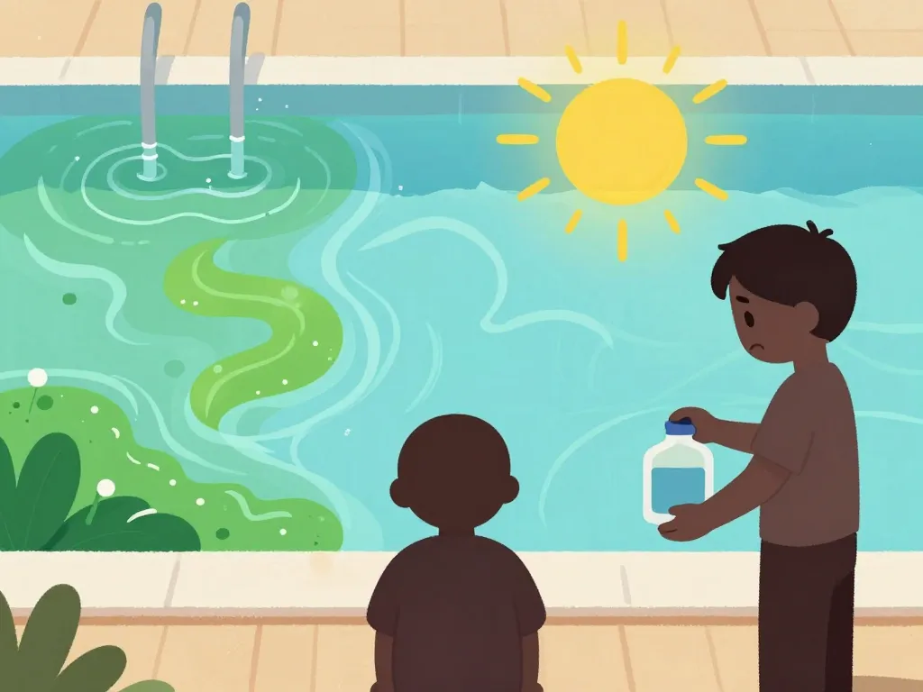 chlore choc et ph moins en même temps piscine eau verte chaleur surdosage