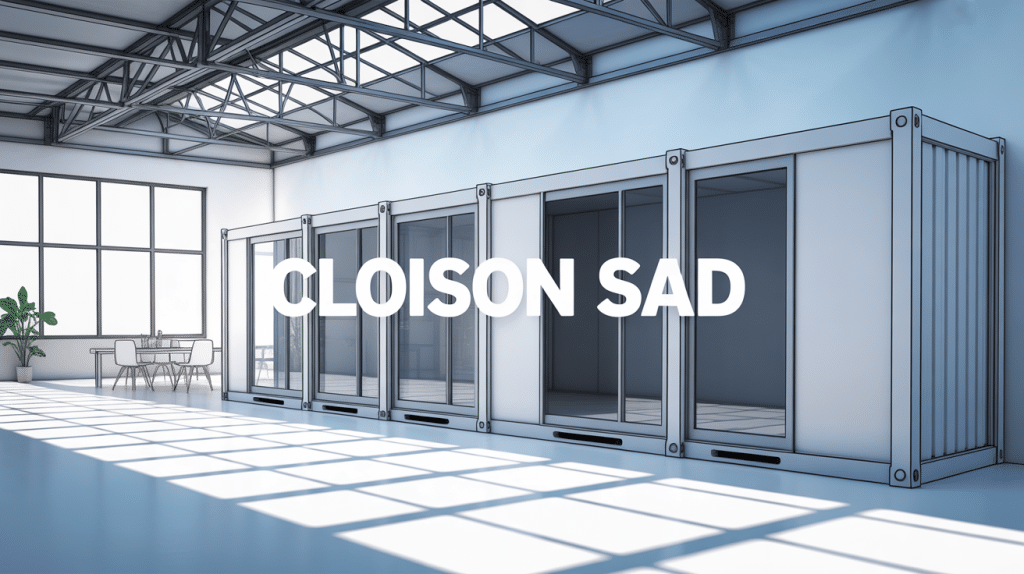 cloison sad signification coupe technique et modulable
