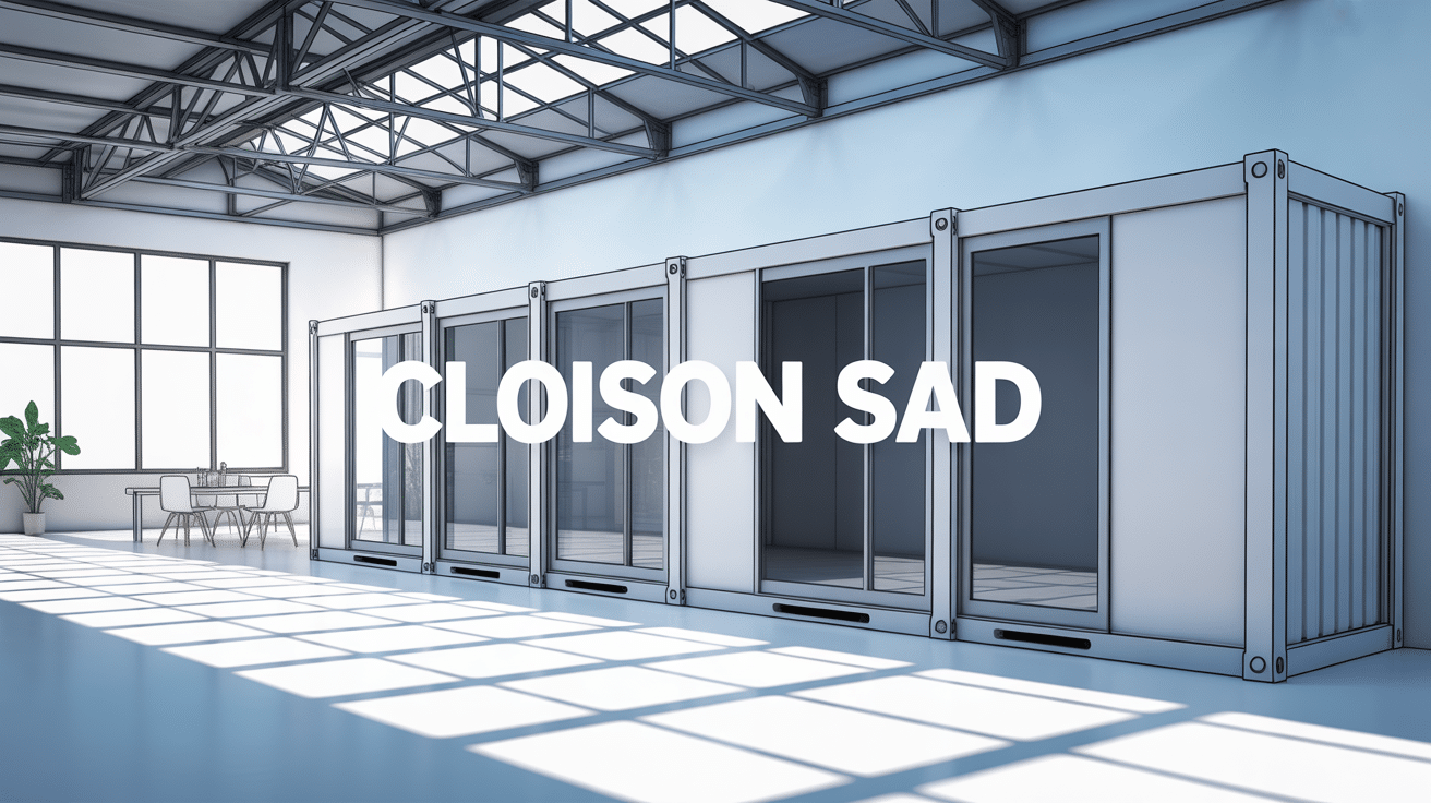 cloison sad signification coupe technique et modulable