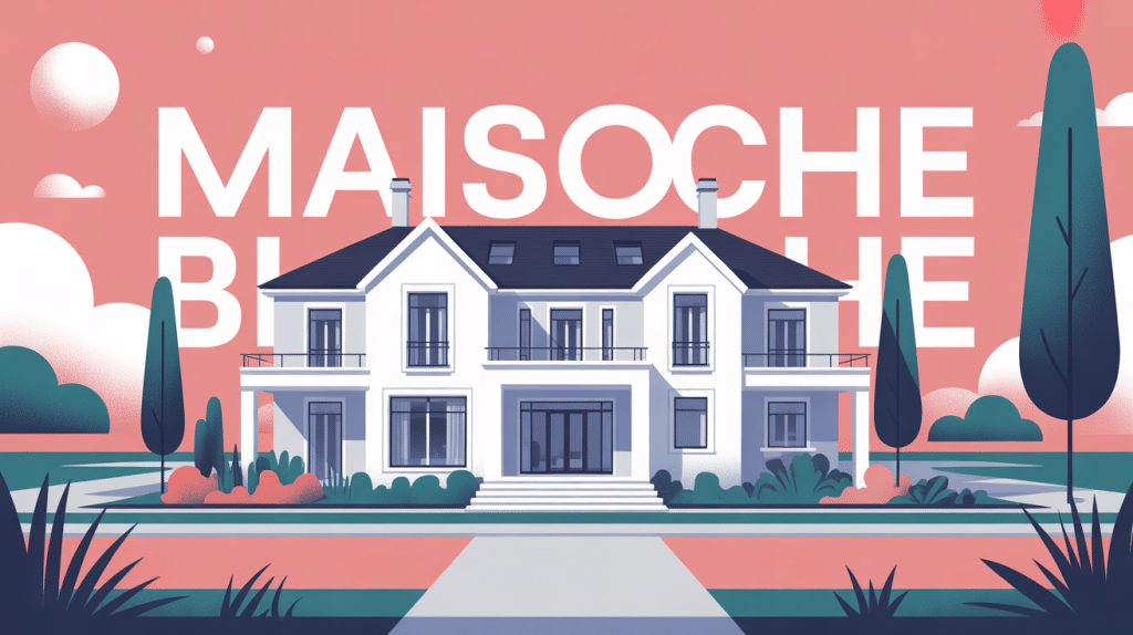 constructeur maison blanche façade moderne et épurée