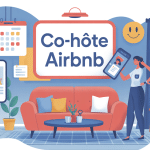 Devenir co hote airbnb illustration métier organisation hospitalité