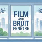 film anti bruit fenetre sur fenêtre moderne en ville