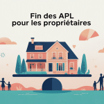 fin des apl pour les propriétaires illustration balance maison