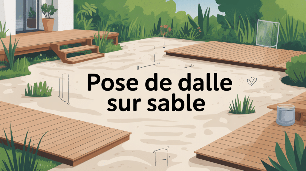 inconvénients pose dalle sur sable terrasse jardin stabilité drainage