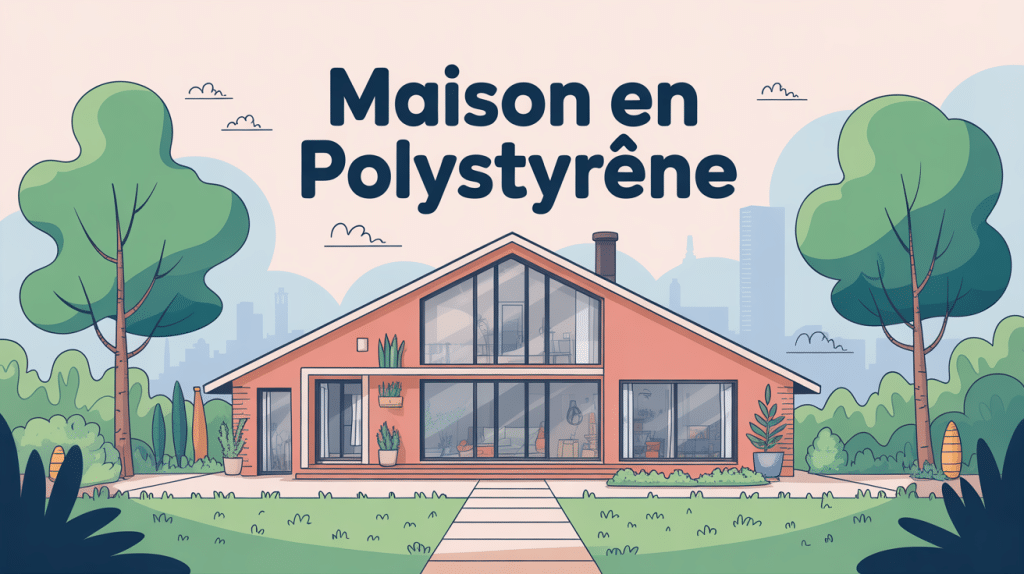 Illustration maison en polystyrène prix et isolation