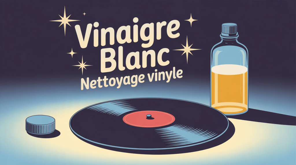 nettoyer vinyle vinaigre blanc disque propre flacon