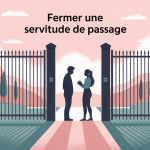 peut-on fermer une servitude de passage illustration portail clôture