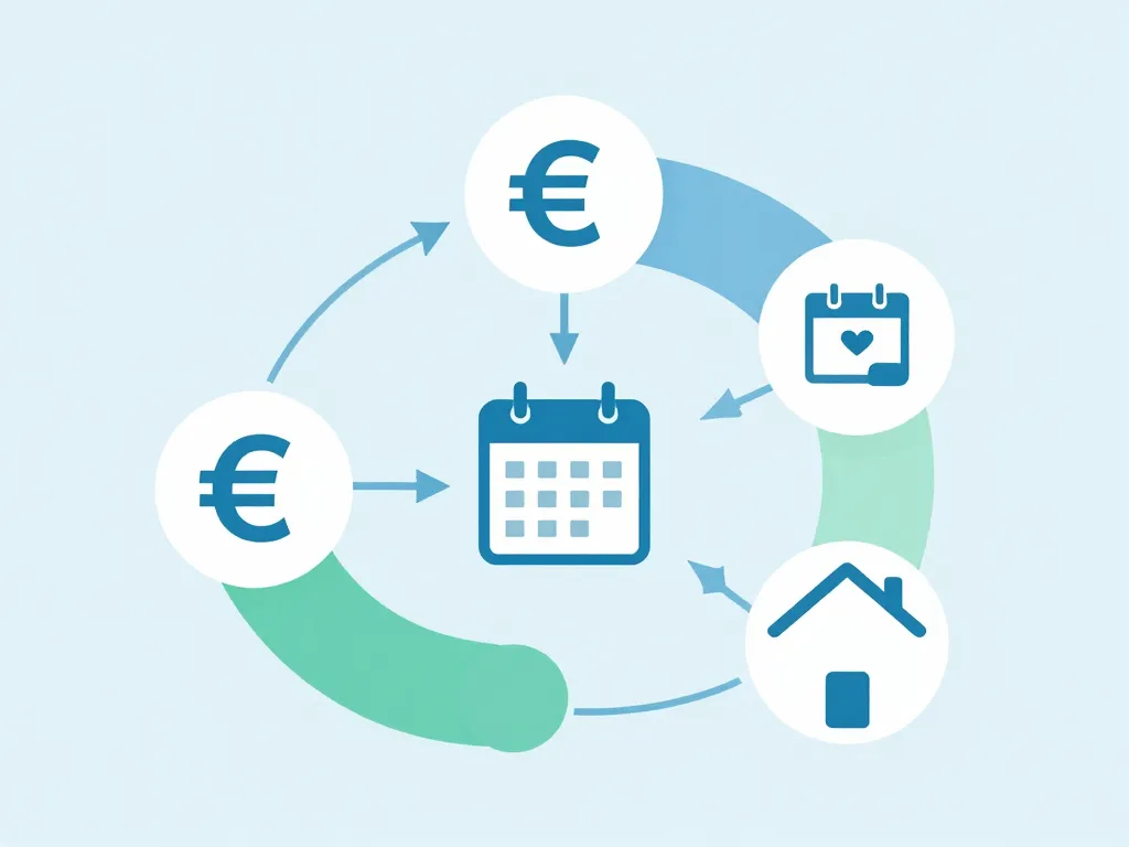 Diagramme conceptuel salaire nécessaire pour emprunter 200 000 euros