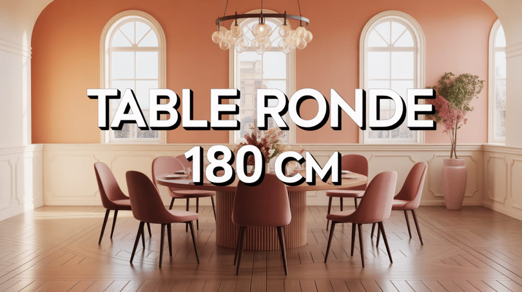 table ronde 180 cm combien de personnes repas convivial