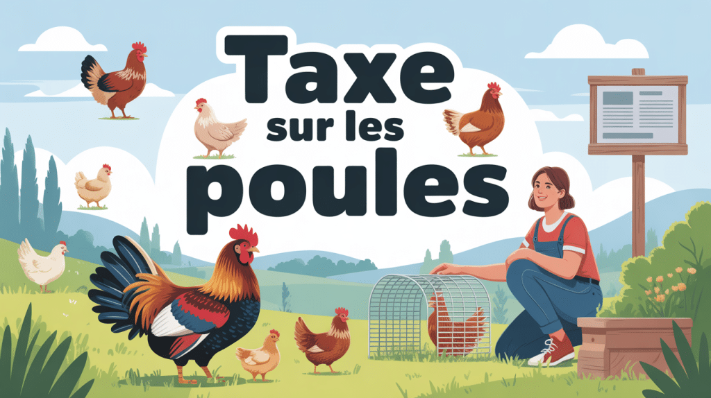 illustration taxe sur les poules poulailler familial France
