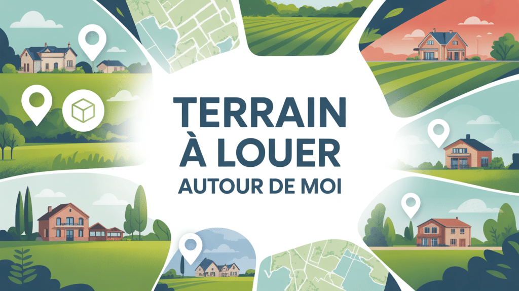 illustration terrain a louer autour de moi différents types de terrains