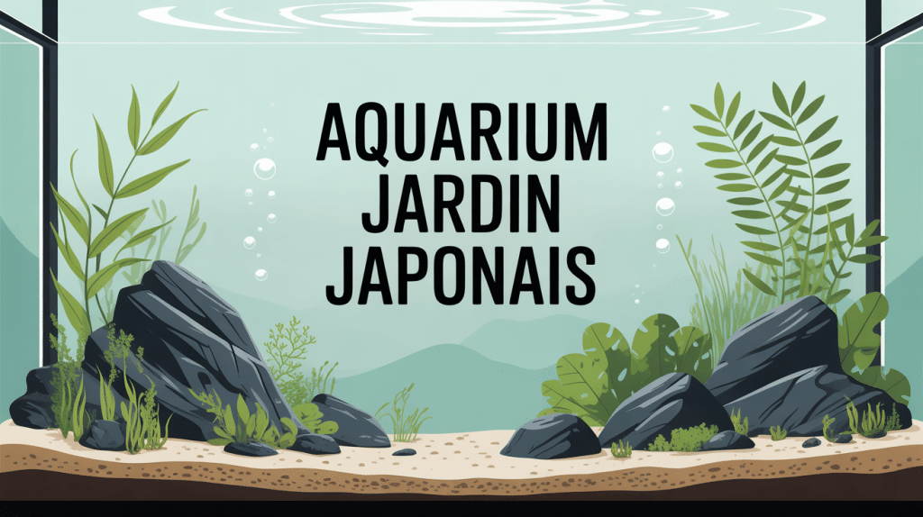 illustration transformer un aquarium en jardin japonais zen