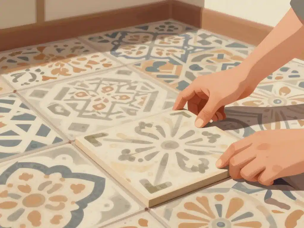 valeur ancien carreaux de ciment motifs décoratifs