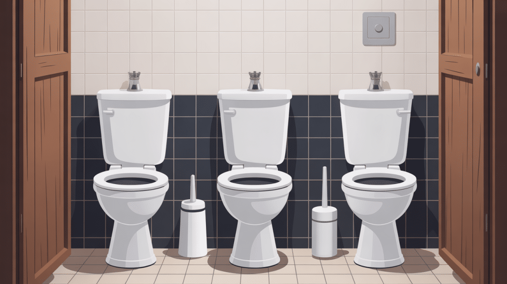 illustration vers dans les toilettes salle de bain