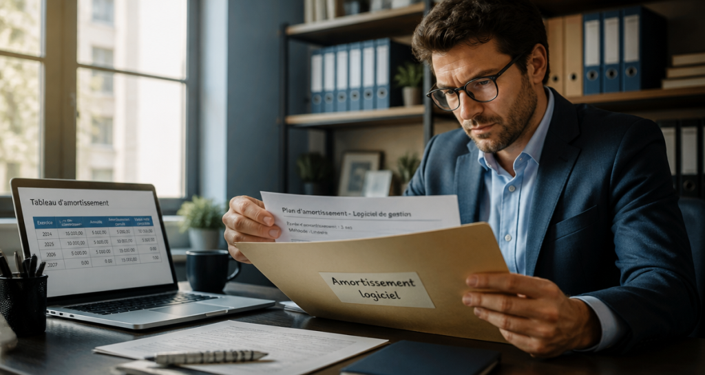 comptable dossier amortissement logiciel