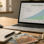 epargne simulation calcul sur bureau