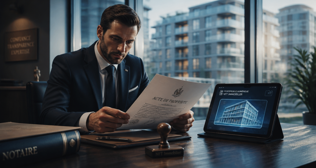 nft immobilier notaire et portefeuille numérique